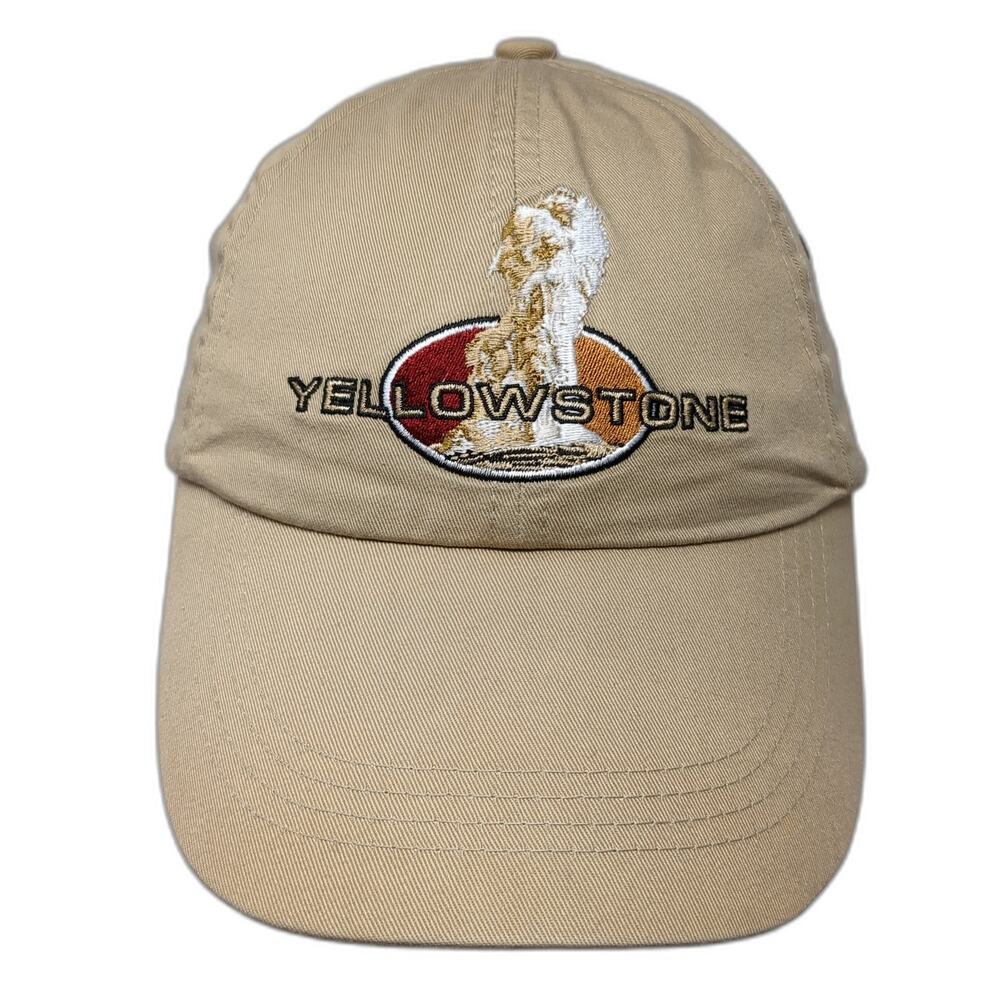 Yellowstone Baseball Cap Beige One Size Adjustable Embroidered Sansegal